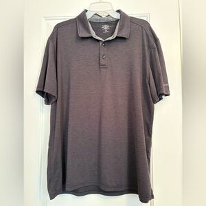 G H Bass Men's Gray Polo Shirt